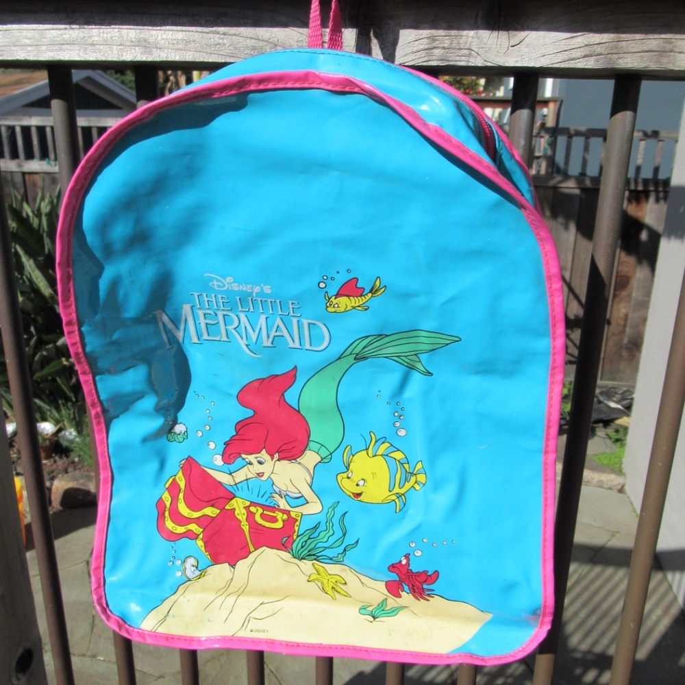 Vtg. Disney Little Mermaid Backpack - Picture 9 of 9